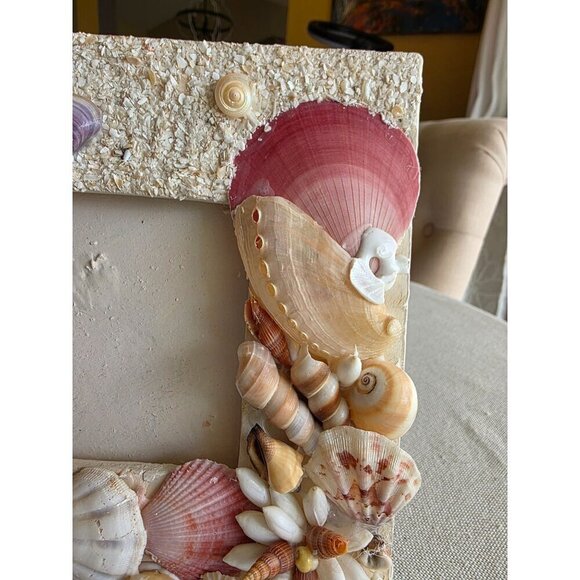 Handcrafted Seashell & Sand Picture Frame With Coastal Design - Picture 8 of 9